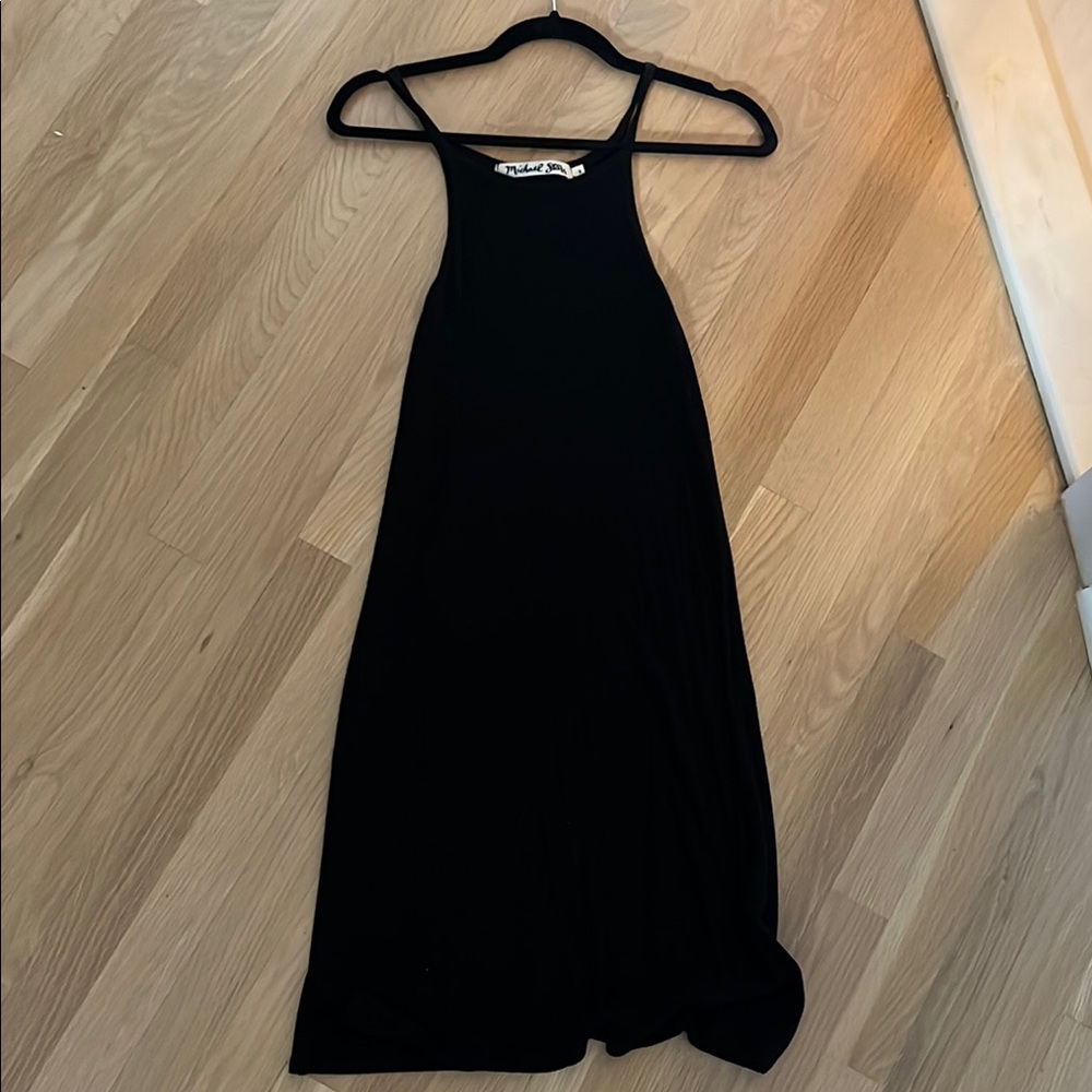 Michael Stars Black Halter Backless Sundress